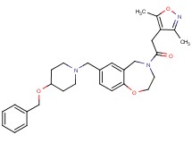 7-{[4-(benzyloxy)-1-piperidinyl]methyl}-4-[(3,5-dimethyl-4-isoxazolyl)acetyl]-2,3,4,5-tetrahydro-1,4-benzoxazepine