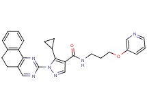 5-cyclopropyl-1-(5,6-dihydrobenzo[h]quinazolin-2-yl)-N-[3-(3-pyridinyloxy)propyl]-1H-pyrazole-4-carboxamide