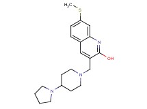 7-(methylthio)-3-{[4-(1-pyrrolidinyl)-1-piperidinyl]methyl}-2-quinolinol