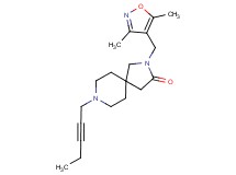 2-[(3,5-dimethylisoxazol-4-yl)methyl]-8-pent-2-yn-1-yl-2,8-diazaspiro[4.5]decan-3-one