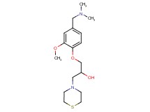 1-{4-[(dimethylamino)methyl]-2-methoxyphenoxy}-3-thiomorpholin-4-ylpropan-2-ol