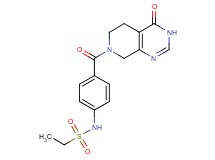 N-{4-[(4-oxo-4,5,6,8-tetrahydropyrido[3,4-d]pyrimidin-7(3H)-yl)carbonyl]phenyl}ethanesulfonamide
