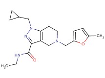1-(cyclopropylmethyl)-N-ethyl-5-[(5-methyl-2-furyl)methyl]-4,5,6,7-tetrahydro-1H-pyrazolo[4,3-c]pyridine-3-carboxamide
