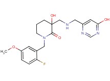 1-(2-fluoro-5-methoxybenzyl)-3-hydroxy-3-({[(6-hydroxypyrimidin-4-yl)methyl]amino}methyl)piperidin-2-one