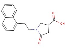 1-[2-(1-naphthyl)ethyl]-5-oxopyrrolidine-3-carboxylic acid