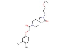 8-[(3,4-dimethylphenoxy)acetyl]-2-(3-methoxypropyl)-2,8-diazaspiro[4.5]decan-3-one