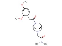 2-{(1S*,5R*)-6-[(2,4-dimethoxyphenyl)acetyl]-3,6-diazabicyclo[3.2.2]non-3-yl}-N,N-dimethylacetamide