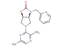 (3aS*,6aR*)-5-(3,6-dimethyl-2-pyrazinyl)-3-(2-pyridinylmethyl)hexahydro-2H-pyrrolo[3,4-d][1,3]oxazol-2-one