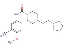 N-(3-cyano-4-methoxyphenyl)-4-(2-pyrrolidin-1-ylethyl)piperazine-1-carboxamide