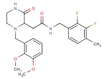 N-(2,3-difluoro-4-methylbenzyl)-2-[1-(2,3-dimethoxybenzyl)-3-oxo-2-piperazinyl]acetamide