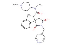 N-methyl-2-[3-(2-methylphenyl)-2,5-dioxo-1-(4-pyridinylmethyl)-3-pyrrolidinyl]-N-(1-methyl-4-piperidinyl)acetamide