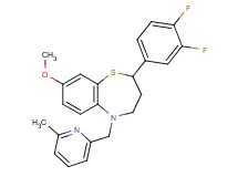 2-(3,4-difluorophenyl)-8-methoxy-5-[(6-methyl-2-pyridinyl)methyl]-2,3,4,5-tetrahydro-1,5-benzothiazepine