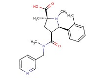 (2S*,4S*,5R*)-1,2-dimethyl-5-(2-methylphenyl)-4-{[methyl(pyridin-3-ylmethyl)amino]carbonyl}pyrrolidine-2-carboxylic acid