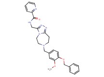 N-({7-[4-(benzyloxy)-3-methoxybenzyl]-6,7,8,9-tetrahydro-5H-[1,2,4]triazolo[4,3-d][1,4]diazepin-3-yl}methyl)-2-pyridinecarboxamide