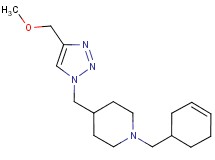 1-(3-cyclohexen-1-ylmethyl)-4-{[4-(methoxymethyl)-1H-1,2,3-triazol-1-yl]methyl}piperidine