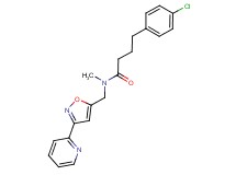 4-(4-chlorophenyl)-N-methyl-N-{[3-(2-pyridinyl)-5-isoxazolyl]methyl}butanamide