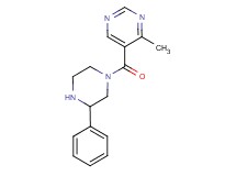 4-methyl-5-[(3-phenylpiperazin-1-yl)carbonyl]pyrimidine