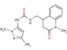 N-(1,3-dimethyl-1H-pyrazol-5-yl)-N'-[(1-methyl-2-oxo-1,2,3,4-tetrahydroquinolin-4-yl)methyl]urea