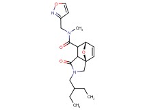 (3aR*,6S*)-2-(2-ethylbutyl)-N-(isoxazol-3-ylmethyl)-N-methyl-1-oxo-1,2,3,6,7,7a-hexahydro-3a,6-epoxyisoindole-7-carboxamide