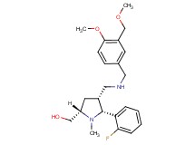 [(2S*,4R*,5R*)-5-(2-fluorophenyl)-4-({[4-methoxy-3-(methoxymethyl)benzyl]amino}methyl)-1-methyl-2-pyrrolidinyl]methanol