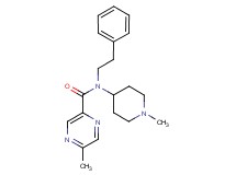 5-methyl-N-(1-methyl-4-piperidinyl)-N-(2-phenylethyl)-2-pyrazinecarboxamide