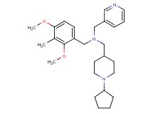 1-(1-cyclopentyl-4-piperidinyl)-N-(2,4-dimethoxy-3-methylbenzyl)-N-(3-pyridinylmethyl)methanamine