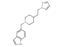 5-({4-[2-(1H-pyrazol-1-yl)ethyl]-1-piperidinyl}methyl)-1H-indole