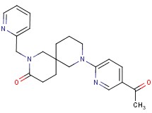 8-(5-acetyl-2-pyridinyl)-2-(2-pyridinylmethyl)-2,8-diazaspiro[5.5]undecan-3-one