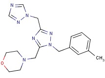 4-{[1-(3-methylbenzyl)-3-(1H-1,2,4-triazol-1-ylmethyl)-1H-1,2,4-triazol-5-yl]methyl}morpholine