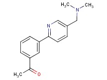 1-(3-{5-[(dimethylamino)methyl]pyridin-2-yl}phenyl)ethanone