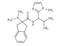 2-(dimethylamino)-N-[2-methyl-1-(1-methyl-1H-imidazol-2-yl)propyl]-2-indanecarboxamide