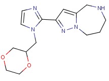 2-[1-(1,4-dioxan-2-ylmethyl)-1H-imidazol-2-yl]-5,6,7,8-tetrahydro-4H-pyrazolo[1,5-a][1,4]diazepine dihydrochloride