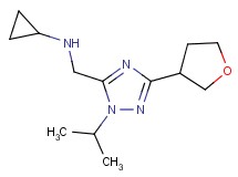 N-{[1-isopropyl-3-(tetrahydrofuran-3-yl)-1H-1,2,4-triazol-5-yl]methyl}cyclopropanamine