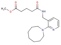 methyl 5-({[2-(1-azocanyl)-3-pyridinyl]methyl}amino)-5-oxopentanoate