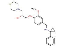 1-(2-methoxy-4-{[(1-phenylcyclopropyl)amino]methyl}phenoxy)-3-(4-thiomorpholinyl)-2-propanol