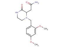 2-[1-(2,4-dimethoxybenzyl)-3-oxo-2-piperazinyl]acetamide