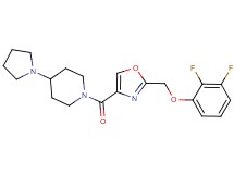 1-({2-[(2,3-difluorophenoxy)methyl]-1,3-oxazol-4-yl}carbonyl)-4-(1-pyrrolidinyl)piperidine