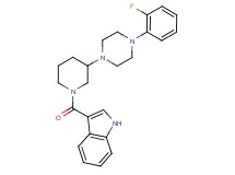 3-({3-[4-(2-fluorophenyl)-1-piperazinyl]-1-piperidinyl}carbonyl)-1H-indole