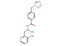 N-[1-methyl-2-(3-methylpyridin-2-yl)ethyl]-4-(1H-tetrazol-1-ylmethyl)benzamide