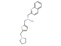 N-methyl-1-[5-(pyrrolidin-1-ylmethyl)-2-thienyl]-N-(quinolin-2-ylmethyl)methanamine