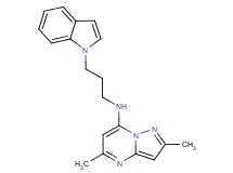 N-[3-(1H-indol-1-yl)propyl]-2,5-dimethylpyrazolo[1,5-a]pyrimidin-7-amine