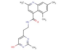 N-[2-(6-hydroxy-2-methylpyrimidin-4-yl)ethyl]-2,5,7-trimethylquinoline-4-carboxamide