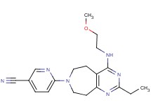 6-{2-ethyl-4-[(2-methoxyethyl)amino]-5,6,8,9-tetrahydro-7H-pyrimido[4,5-d]azepin-7-yl}nicotinonitrile