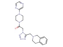 2-[(1-{2-oxo-2-[4-(2-pyrazinyl)-1-piperazinyl]ethyl}-1H-tetrazol-5-yl)methyl]-1,2,3,4-tetrahydroisoquinoline