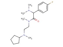 N-{2-[cyclopentyl(methyl)amino]ethyl}-2-(dimethylamino)-2-(4-fluorophenyl)-N-methylacetamide