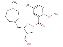 {(3R*,4R*)-1-(2-methoxy-5-methylbenzoyl)-4-[(4-methyl-1,4-diazepan-1-yl)methyl]pyrrolidin-3-yl}methanol
