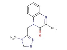 3-methyl-1-[(4-methyl-4H-1,2,4-triazol-3-yl)methyl]quinoxalin-2(1H)-one