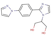 2-{2-[4-(1H-pyrazol-1-yl)phenyl]-1H-imidazol-1-yl}propane-1,3-diol