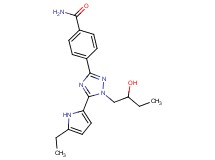 4-[5-(5-ethyl-1H-pyrrol-2-yl)-1-(2-hydroxybutyl)-1H-1,2,4-triazol-3-yl]benzamide
