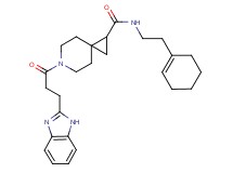 6-[3-(1H-benzimidazol-2-yl)propanoyl]-N-[2-(1-cyclohexen-1-yl)ethyl]-6-azaspiro[2.5]octane-1-carboxamide